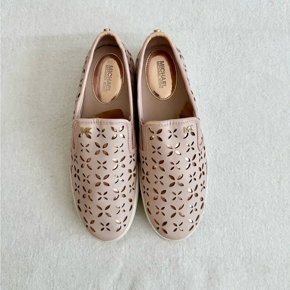 Michael Kors Light Pink Slip on Sneakers Size 7.5